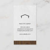 Realtor Wood Trim Visitekaartje (Achterkant)