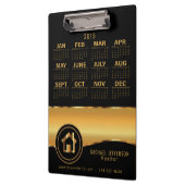 Realtor - Zwart en goud - 2019 Klembord (Links)