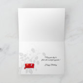 Realtor's Birthday Fun Red White Home Interior Kaart (Binnen)