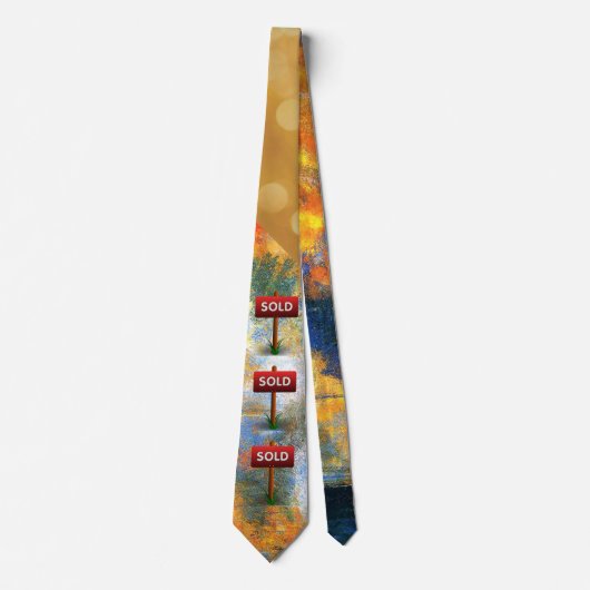Realtor's Necktie - Verkocht! Stropdas (Voorkant)