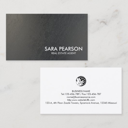 Realty Realtor Property Real Estate Agent Visitekaartje (Voorkant / Achterkant)