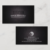 Realty Realtor Real Estate Consultant Monogram Visitekaartje (Voorkant / Achterkant)