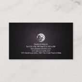 Realty Realtor Real Estate Consultant Monogram Visitekaartje (Achterkant)