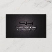 Realty Realtor Real Estate Consultant Monogram Visitekaartje (Voorkant)