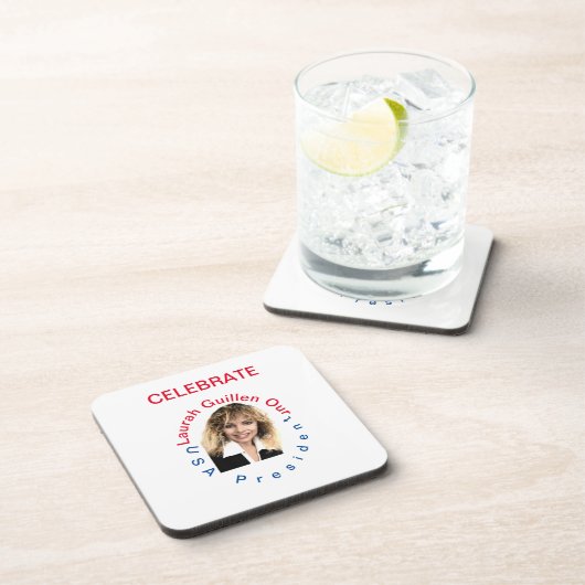 #REALUSAPRESIDENTLAURAHGUILLEN BIER ONDERZETTER (Rechterzijde)