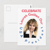 #REALUSAPRESIDENTLAURAHGUILLEN BRIEFKAART (Voorkant / Achterkant)
