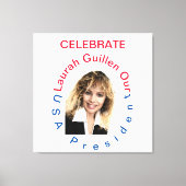 #REALUSAPRESIDENTLAURAHGUILLEN CANVAS AFDRUK (Voorkant)