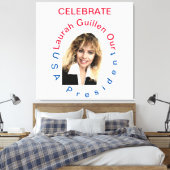 #REALUSAPRESIDENTLAURAHGUILLEN CANVAS AFDRUK (Insitu (Slaapkamer))