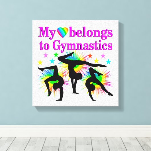 REAMING VAN GYMNASTICA CANVAS AFDRUK (Insitu (Houten vloer))