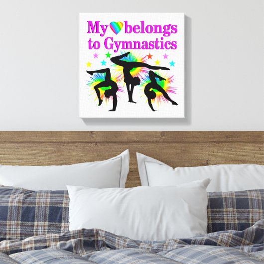REAMING VAN GYMNASTICA CANVAS AFDRUK (Insitu (Slaapkamer))