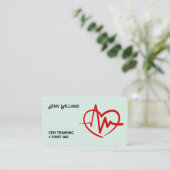 reanimatie-instructeur visitekaartje (Staand voorkant)