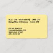 reanimatietrainer visitekaartje (Achterkant)