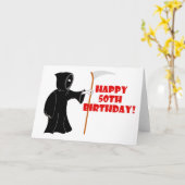Reaper 50ste verjaardag Kaart (Gele Bloem)