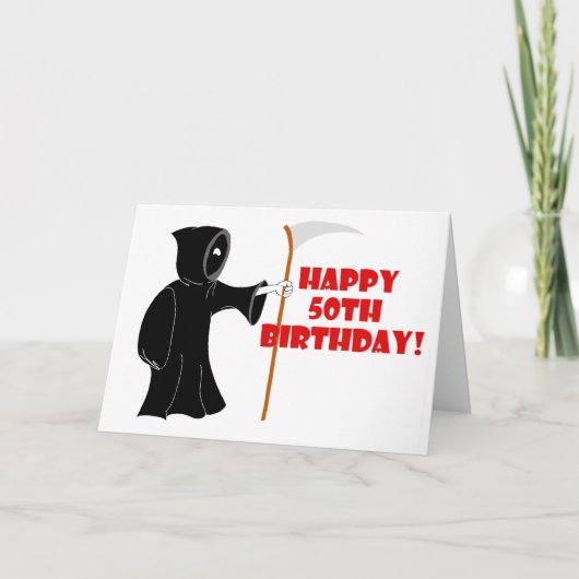 Reaper 50ste verjaardag Kaart (Voorkant)