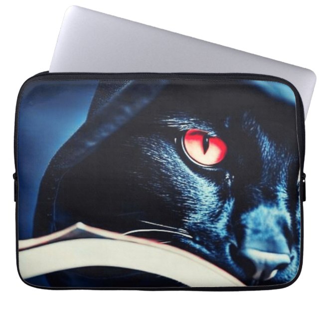 Reaper Cat Laptop Sleeve (Voorkant)