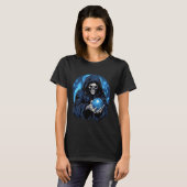 Reaper Death Skeleton Halloween T-shirt (Voorkant volledig)