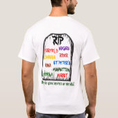 REAPER, DODE, ZONE - Gepersonaliseerd T-shirt (Achterkant)