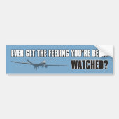 Reaper drone - Watched Bumpersticker (Voorkant)