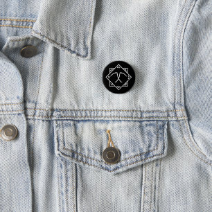 Reaper-Gothic zwart-wit met pincode Ronde Button 3,2 Cm