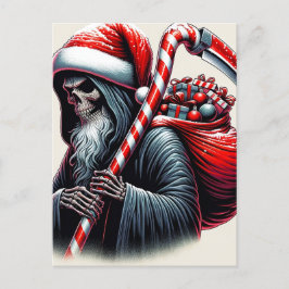 Reaper Horror Kerstman Kerstmis Briefkaart