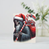 Reaper Horror Kerstman Kerstmis Briefkaart (Staand voorkant)