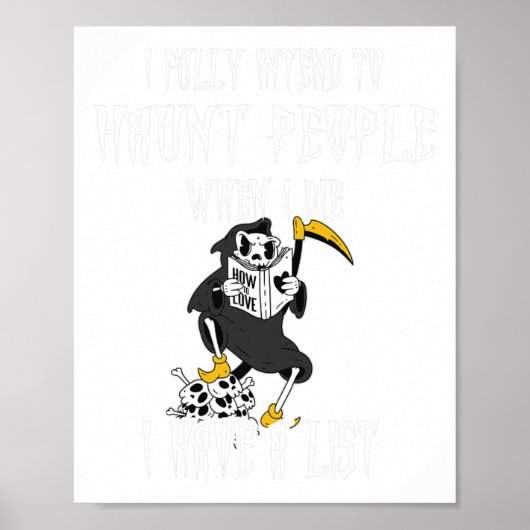 Reaper ik ben van plan mensen te verslaan en ik he poster (Voorkant)