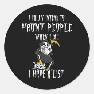 Reaper ik ben van plan mensen te verslaan en ik he ronde sticker