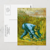 Reaper met sikkel (na Millet),Van Gogh Fine Art Briefkaart (Voorkant / Achterkant)