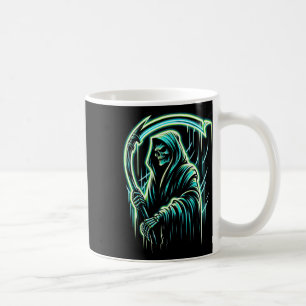 Reaper Skeleton Skull Cool Halloween Heavy Metal M Koffiemok
