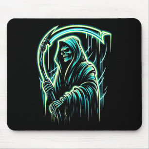 Reaper Skeleton Skull Cool Halloween Heavy Metal M Muismat