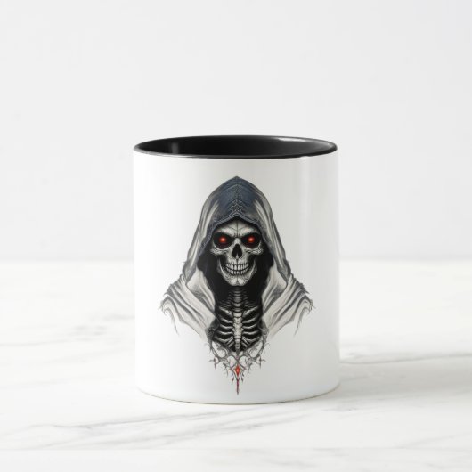 "Reaper Skull Mok - Gothic & Dark Art Coffee Cup" (Midden)