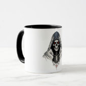 "Reaper Skull Mok - Gothic & Dark Art Coffee Cup" (Voorkant links)