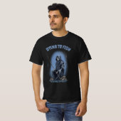 Reaper stervende aan visverschrikking Halloween T-shirt (Voorkant volledig)
