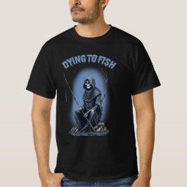 Reaper stervende aan visverschrikking Halloween T-shirt