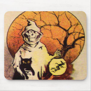 Reaper (Vintage Halloween Kaart) Muismat
