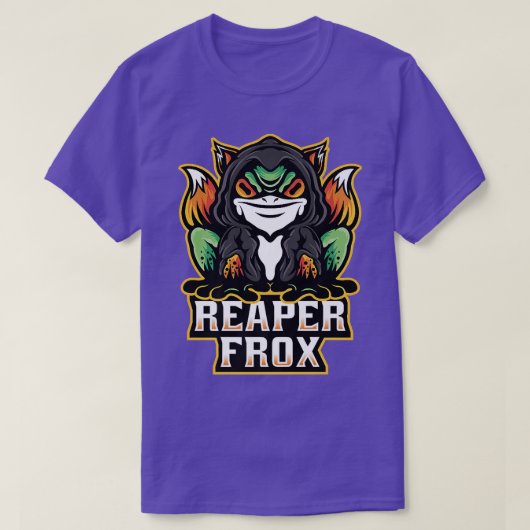 Reaper voor Fo Frog Grim Reaper Foes Toad Creaters T-shirt (Design voorkant)