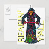 Reapin' Y'all Robed Skeleton Briefkaart (Voorkant / Achterkant)