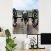 Rear of America Burgeroorlog Kanon Poster (Thuiskantoor)