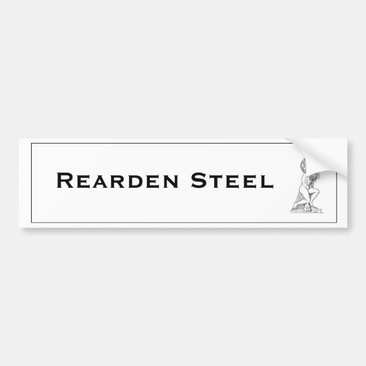 Rearden Steel Atlas Shrugged Bumpersticker (Voorkant)
