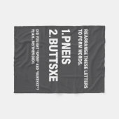 Rearrange These Letters To Form Words  Fleece Deken (Voorkant (Horizontaal))