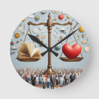 Reason and Emotion Wall Clock Ronde Klok