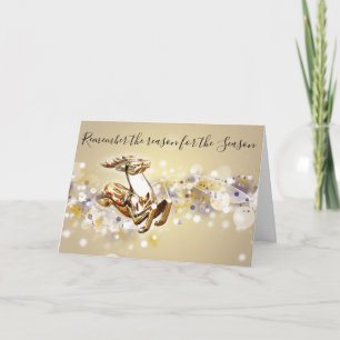 Reason for The Season Christian Christmas Card Feestdagen Kaart