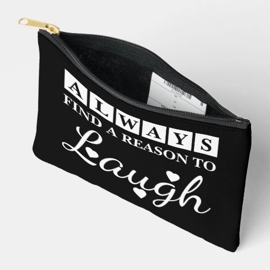 Reason to laugh black white etui (Open)