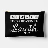Reason to laugh black white etui (Voorkant)