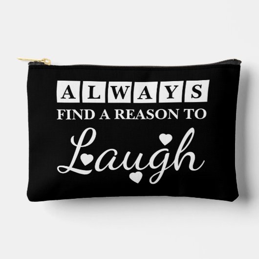 Reason to laugh black white etui (Voorkant)
