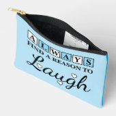 Reason to laugh white blue etui (Open)