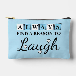 Reason to laugh white blue etui