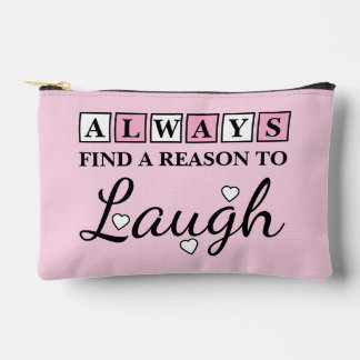 Reason to laugh white pink etui