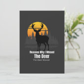 Reasons Why I Missed The Deer Kaart (Staand voorkant)