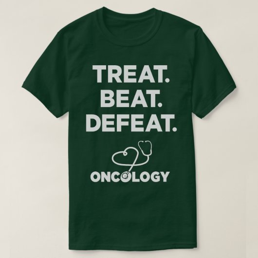 reat Beat Defat Oncology Neurses Personeel T-shirt (Design voorkant)